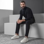 Sapatenis Masculino de Couro Air Zenith Off White Ref. 09922.09992