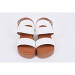 Sandalia Papete Camel Branco Ref. 0997.09901