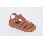 Sandalia Papete Tiras Camel Ref. 0997.09901