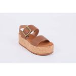 Sandalia Flatform Camel Ref. 09921.09961