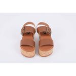 Sandalia Flatform Camel Ref. 09921.09961