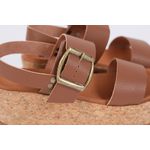 Sandalia Flatform Camel Ref. 09921.09961