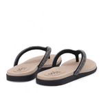 Sandalia Rasteira Strass Preta Ref. 0998.09911