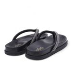 Sandalia Papete Tiras Pretas Ref. 0949.09921