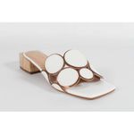 Tamanco Ipanema Branco com Bronze Ref. 09981.09952