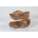 Tamanco Plataforma Fivela Caramelo Ref. 0998.09911
