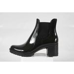 Bota Feminina Salto Baixo Verniz Preto Ref. 09721.09961