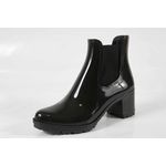 Bota Feminina Salto Baixo Verniz Preto Ref. 09721.09961