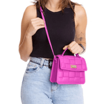 Bolsa Feminina Vic Quadrada Petite Jolie Fúcsia Ref. 09401.09941 