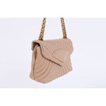 Bolsa de Couro Artesana Matelasse Doce de Leite Ref. 09943.09954