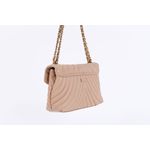 Bolsa de Couro Artesana Matelasse Doce de Leite Ref. 09943.09954