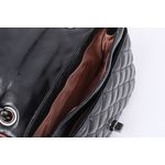 Bolsa de Couro Artesana Fly Preta Ref. 09914.09945