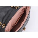 Bolsa de Couro Artesana Metalasse Preto Ref. 09972.09963 