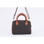 Bolsa de Couro Smartbag Média Báu Transversal Whisky Ref. 09995.09947 
