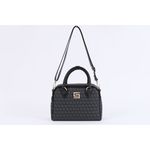 Bolsa de Couro Smartbag Média Báu Transversal Preta Ref. 09995.09947
