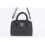 Bolsa de Couro Smartbag Média Báu Transversal Preta Ref. 09995.09947