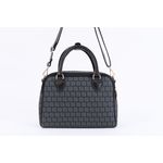 Bolsa de Couro Smartbag Média Báu Transversal Preta Ref. 09995.09947