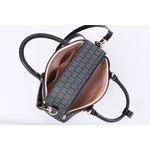 Bolsa de Couro Smartbag Média Báu Transversal Preta Ref. 09995.09947