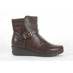 Bota Feminina Cano Médio Fivela Marrom Ref. 09521.09971 
