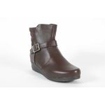 Bota Feminina Cano Médio Fivela Marrom Ref. 09521.09971 