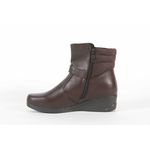 Bota Feminina Cano Médio Fivela Marrom Ref. 09521.09971 