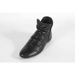 Bota Feminina em Couro Cano Baixo Ziper Preto Ref. 09942.09933 