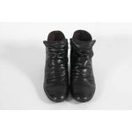 Bota Feminina em Couro Cano Baixo Ziper Preto Ref. 09942.09933 