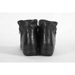 Bota Feminina em Couro Cano Baixo Ziper Preto Ref. 09942.09933 