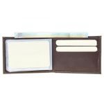Carteira Masculina em Couro Skin Chocolate Liso H007 Ref. 0955.0997
