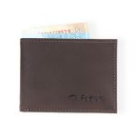 Carteira Masculina em Couro Skin Chocolate Liso H007 Ref. 0955.0997