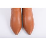 Bota Couro Salto Bloco Caramelo Ref. 09972.09963
