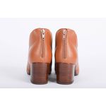 Bota Couro Salto Bloco Caramelo Ref. 09972.09963