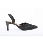 Scarpin Tramado Preto Ref. 09981.09952
