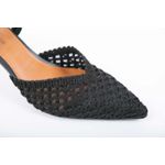 Scarpin Tramado Preto Ref. 09981.09952