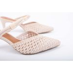 Scarpin Tramado Off White Ref. 09981.09952