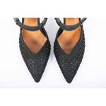 Scarpin Tramado Preto Ref. 09981.09952
