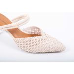 Scarpin Tramado Off White Ref. 09981.09952