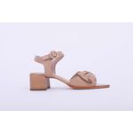 Sandalia de Couro Laço Amendoa Ref. 09932.09913