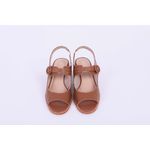 Sapato Couro Salto Bloco Caramelo Ref. 09422.09992
