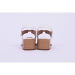 Sapato Couro Salto Bloco Branco Ref. 09422.09992