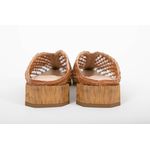 Mule Couro Tramado Caramelo Ref. 09422.09992