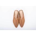 Mule Couro Tramado Caramelo Ref. 09422.09992