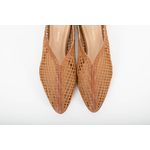 Mule Couro Tramado Caramelo Ref. 09422.09992