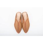 Mule Couro Tramado Caramelo Ref. 09422.09992