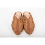 Mule Couro Tramado Caramelo Ref. 09422.09992