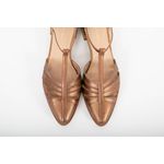 Sandalia Couro Bronze Ref. 09422.09992