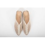 Mule Couro Tramado Off White Ref. 09422.09992