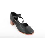 Sapato de Couro Mary Jane Preto Ref. 09932.09913