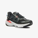 Tenis Fila Feminino Recovery Preto com Vermelho Ref. 09913.09993