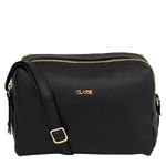 Bolsa Feminina Classe Couro Croosbody Jade Preta Ref. 09932.09913